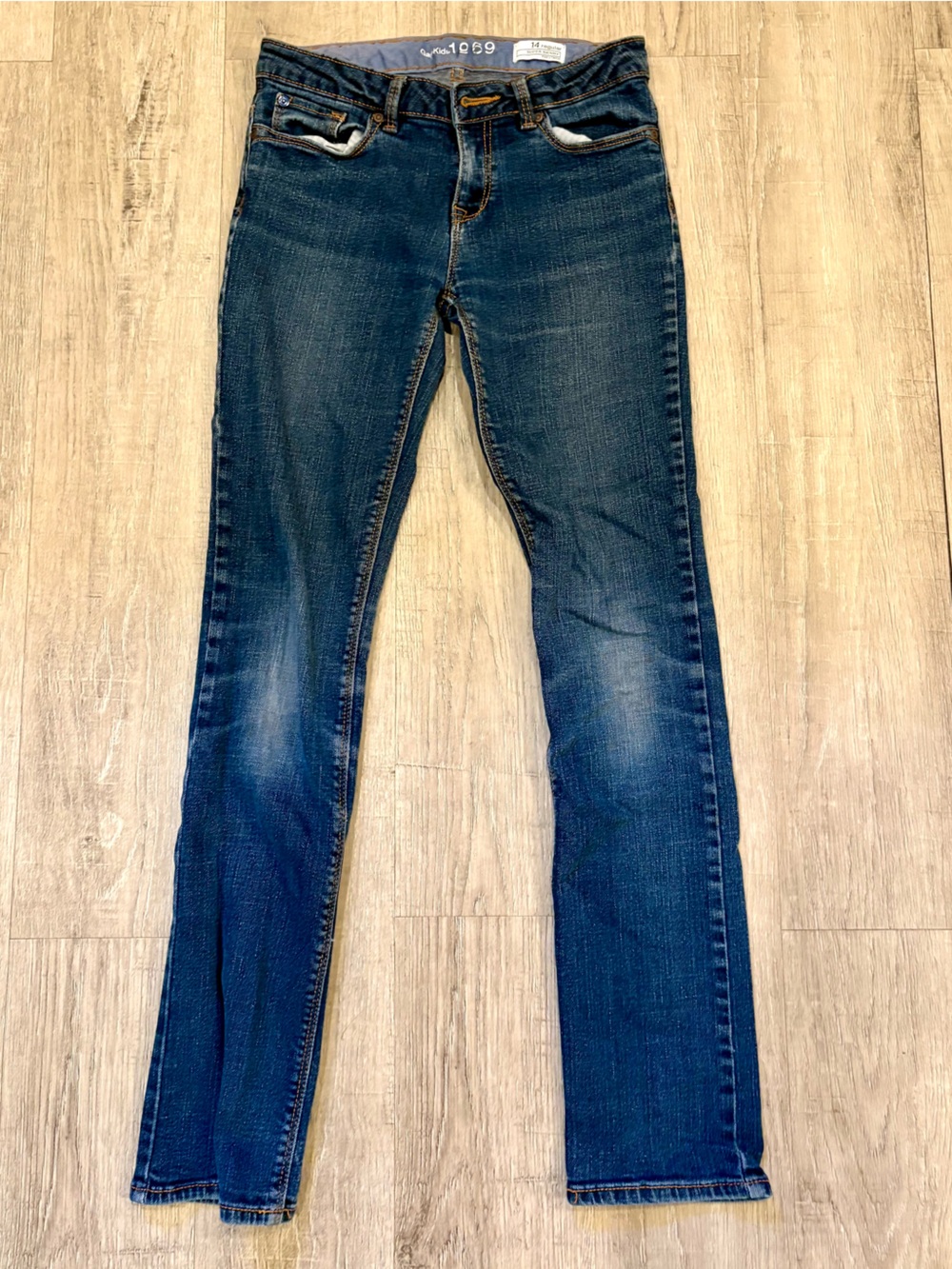 GAP Kids 1969 Super Skinny Jeans in Dark Blue Wash 14 Regular